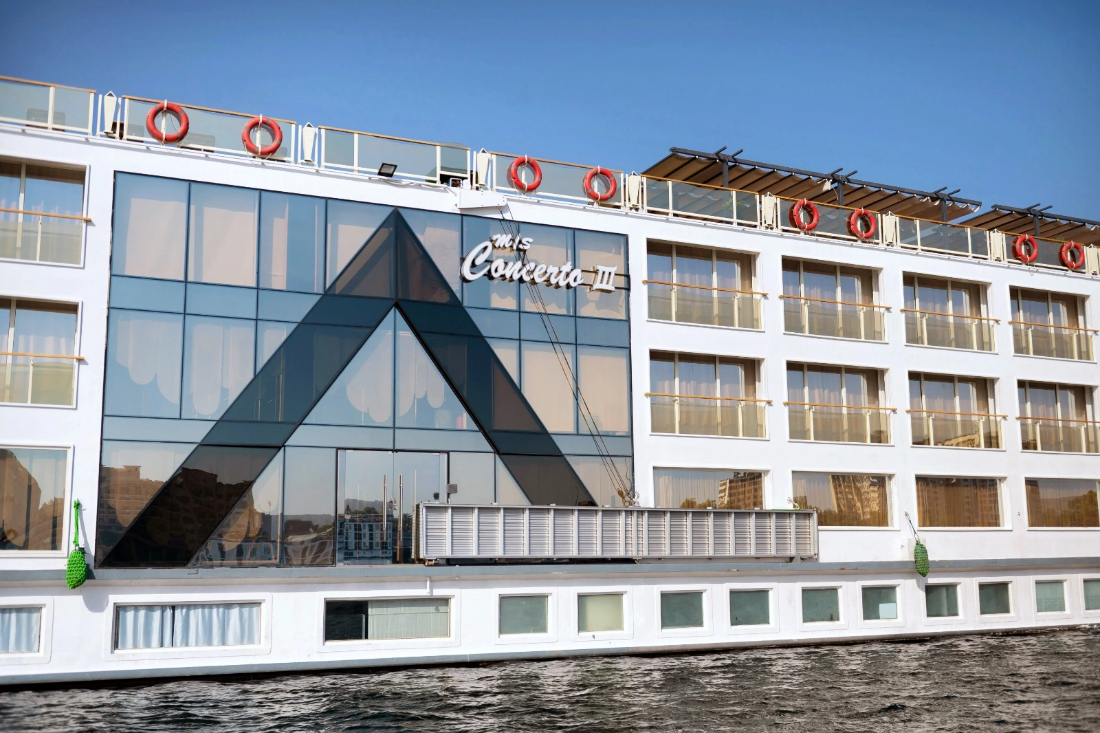 Exterior view of the Concerto III Nile Cruise Nile cruise ship